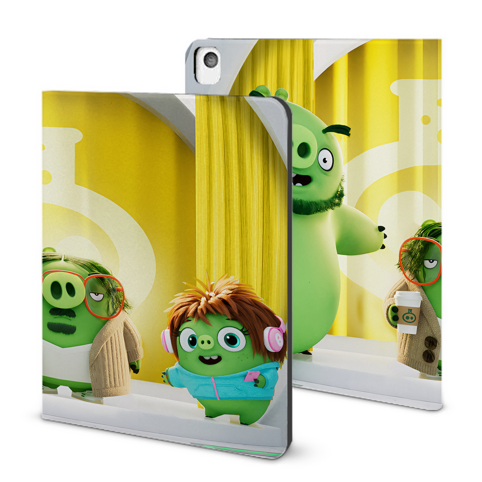 （画像用） Angry Birds アングリーバード IPadケース ペンホルダー付き ブックスタイルデザイン